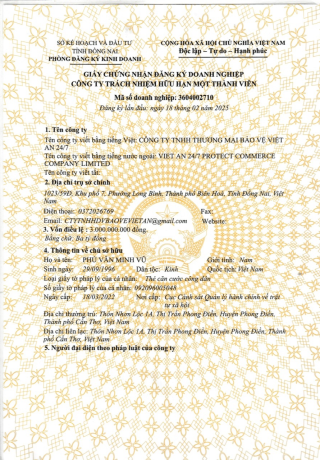CÔNG TY BẢO VỆ VIỆT AN 24/7